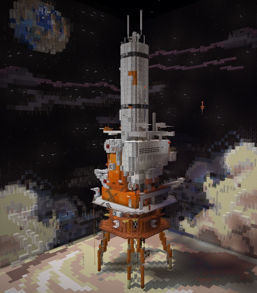 Hoy274936577115's tweet image. Planetary Station 🌕
#minecraft建築コミュ #Minecraftbuilds #scifi