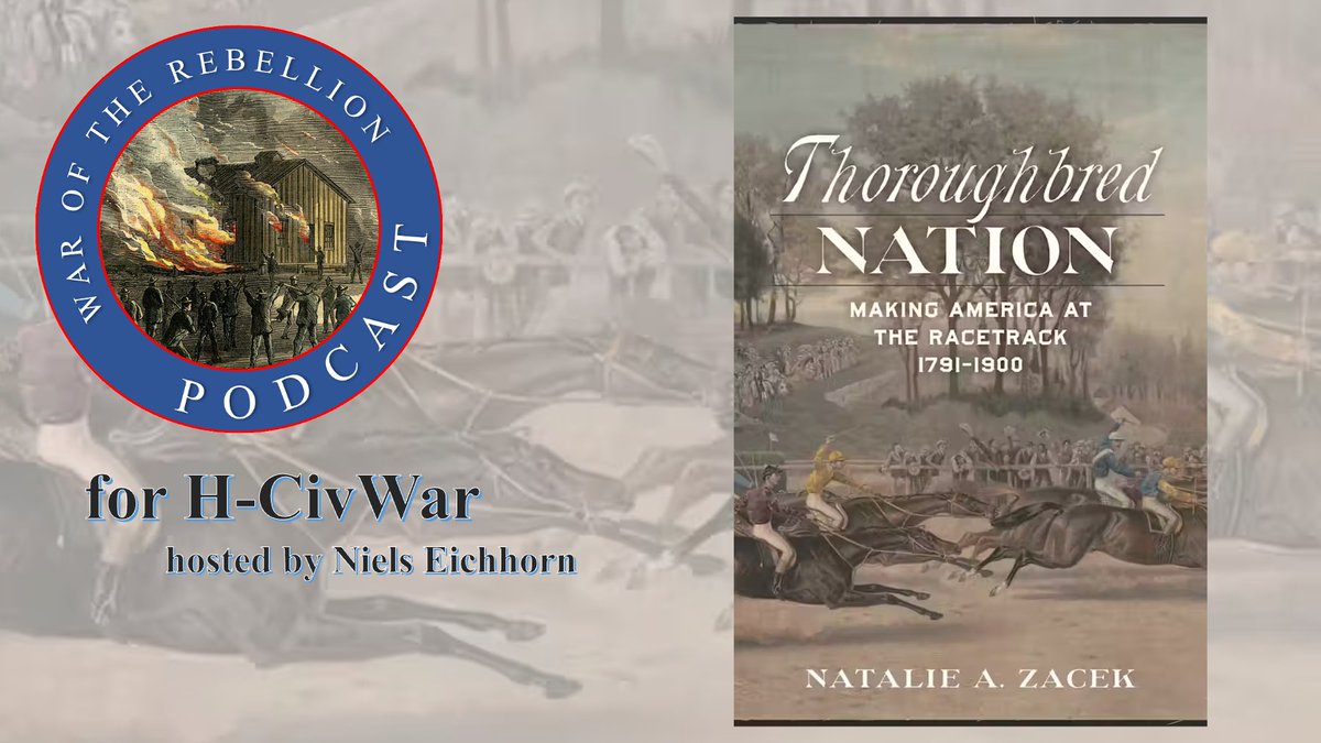 Niels Eichhorn (@niels_eichhorn) on Twitter photo If you enjoy horse racing or #KentuckyDerby, you will enjoy my conversation with Natalie Zacek about her new book _Thoroughbred Nation: Making America at the Racetrack, 1791-1900_ with <a href="/lsupress/">LSU Press</a> We talk about many historic tracks podcasts.apple.com/us/podcast/tho⦠open.spotify.com/episode/3O8u4k⦠If you enjoy horse racing or #KentuckyDerby, you will enjoy my conversation with Natalie Zacek about her new book _Thoroughbred Nation: Making America at the Racetrack, 1791-1900_ with <a href="/lsupress/">LSU Press</a> We talk about many historic tracks podcasts.apple.com/us/podcast/tho⦠open.spotify.com/episode/3O8u4kā¦