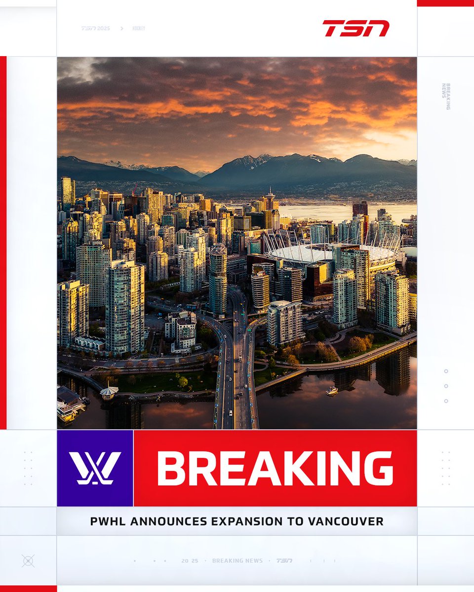 TSN_Sports's tweet photo. Welcome to Vancouver, @thepwhlofficial 🇨🇦 https://t.co/tOv95r77D1