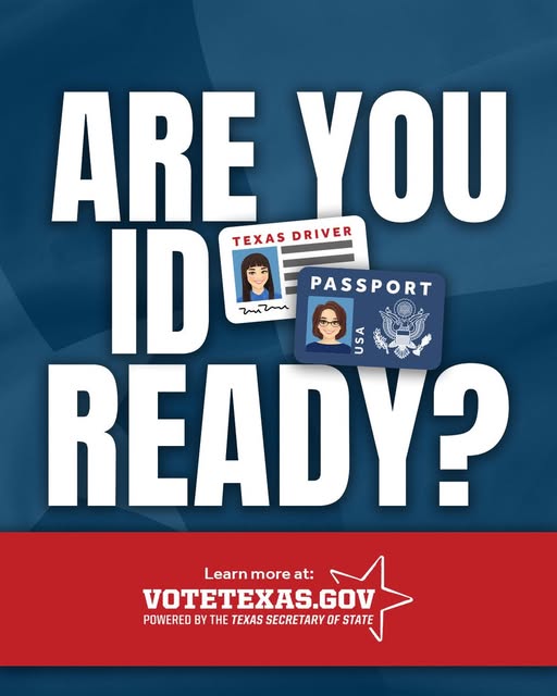 Planning to vote in the May 3 election? Make sure you know what ID to bring to the polls. Learn what qualifies at: votetexas.gov/voting/need-id…