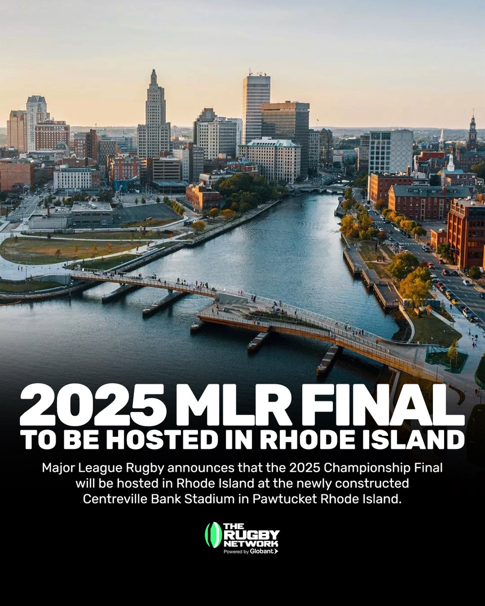 The Rugby Network (@therugbynetwork) on Twitter photo Mark your calendars people, it’s a New England Summer. MLR announces the 2025 Championship Final will be hosted at the newly constructed Centreville Bank Stadium in Pawtucket Rhode Island. The Final will take place on June 28th.
<a href="/usmlr/">Major League Rugby</a> Mark your calendars people, it’s a New England Summer. MLR announces the 2025 Championship Final will be hosted at the newly constructed Centreville Bank Stadium in Pawtucket Rhode Island. The Final will take place on June 28th.
<a href="/usmlr/">Major League Rugby</a>