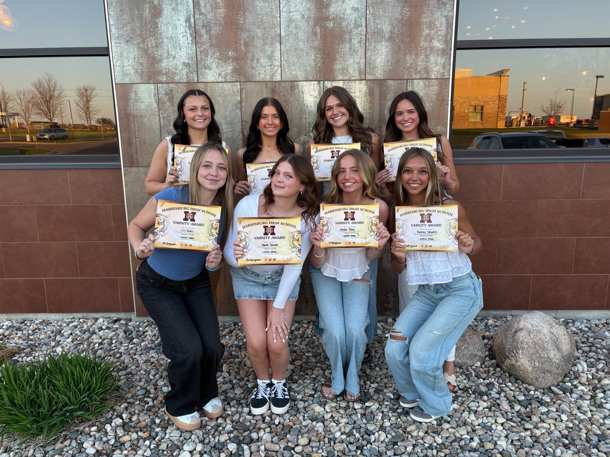 Celebrating our sideline basketball cheer team one last time!