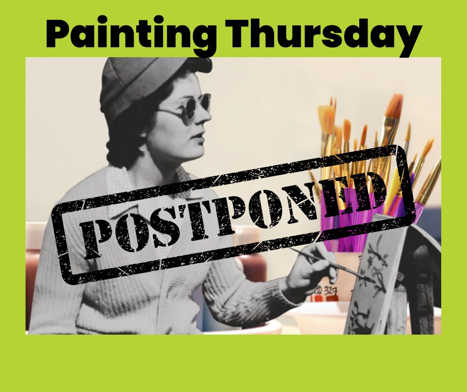 Dunoon Burgh Hall (@burghhalldunoon) on Twitter photo Due to this weekends Dunoon Film Festival, tomorrows Painting Thursday session has been postponed. 
We're sorry for the break in routine, however we look forward to seeing you (and your creativity!) back at the Hall on Thursday 1st May. 😊 Due to this weekends Dunoon Film Festival, tomorrows Painting Thursday session has been postponed. 
We're sorry for the break in routine, however we look forward to seeing you (and your creativity!) back at the Hall on Thursday 1st May. 😊