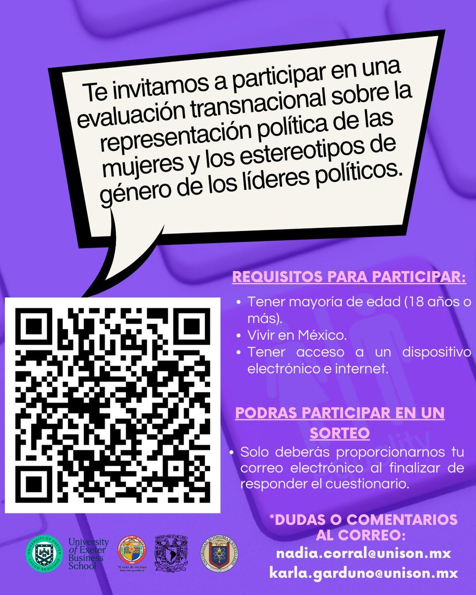 neurocogcialab's tweet photo. Te invitamos a participar en una evaluación transnacional sobre la representación política de las mujeres y los estereotipos de género de los líderes políticos:

https://t.co/Gmhtx9B4KP

Participa con nosotrxs, participa en el laboratorio de #NeurocognicionSocial https://t.co/5cDwlyamTW