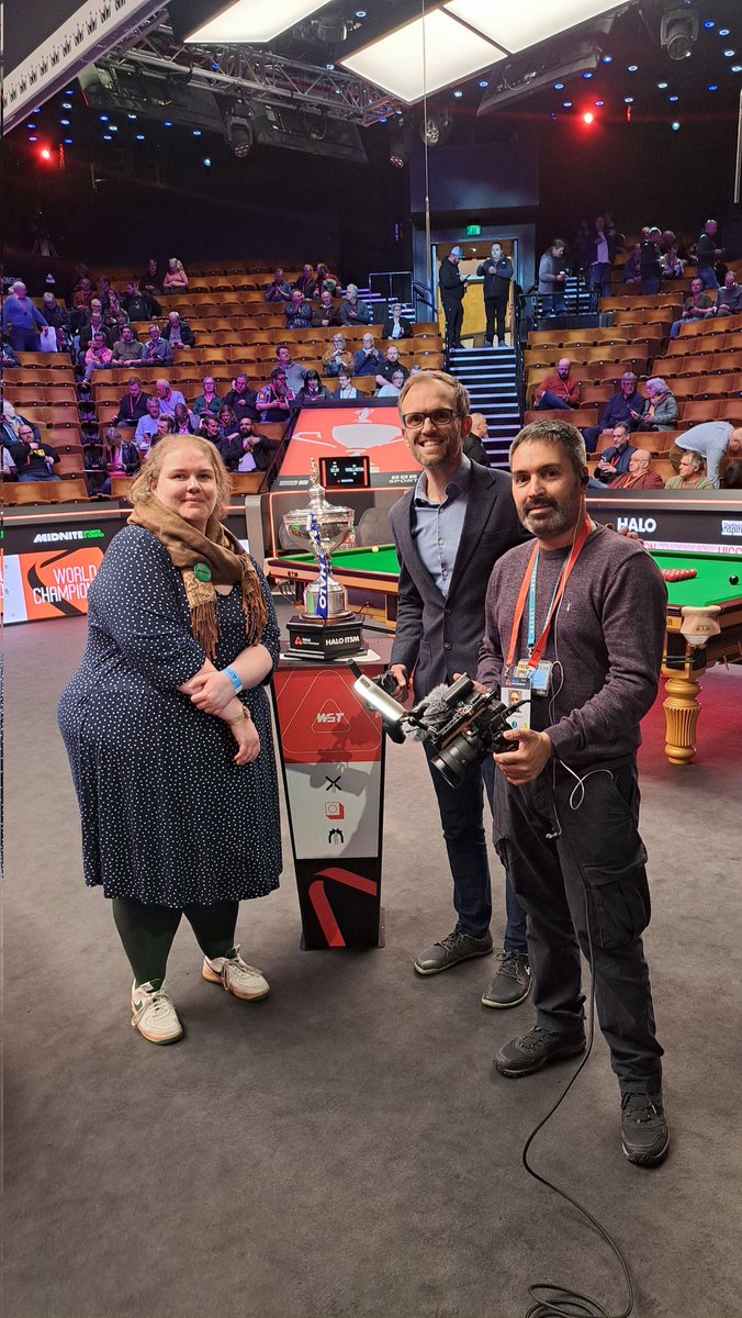 Cracking day at the Crucible! ❤️ Snooker

<a href="/Cameramal/">Malik Walton</a> <a href="/robwalkertv/">Rob Walker</a>