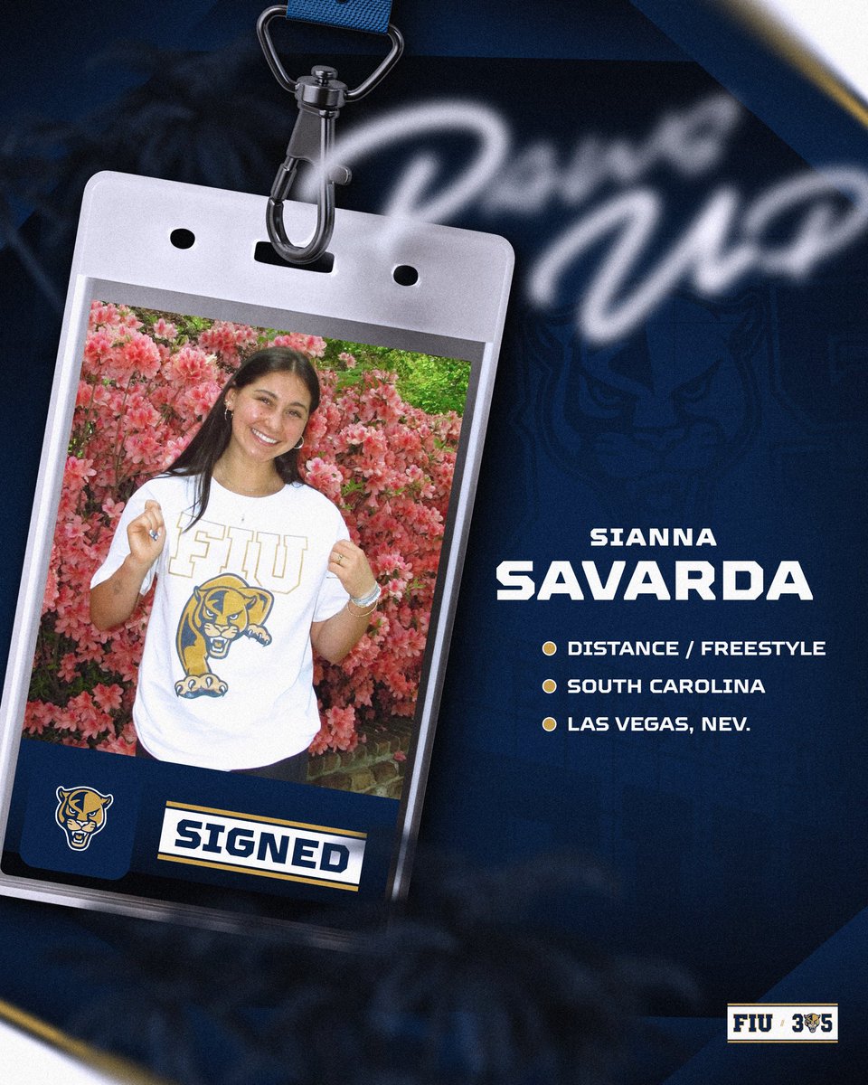 BOOOOM 💥 Adding another big time commit to the 305! Welcome Sianna!

• Transfer from South Carolina 
• Represented Team USA on Junior National Team for Open Water Swimming
• Finished 9th overall at CSCAA Open Water Championships

Excited to have you 👋