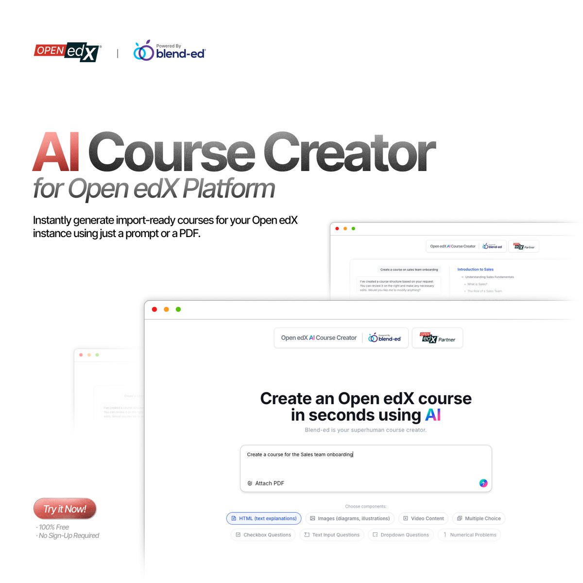 🚀 Just launched: The AI-Powered Open edX Course Creator by Blend-Ed! You can create full, interactive courses in minutes, not hours. Learn more: openedx.org/blog/introduci…
#OpenedX #AI #EdTech #LMS #LearningDesign #BlendEd