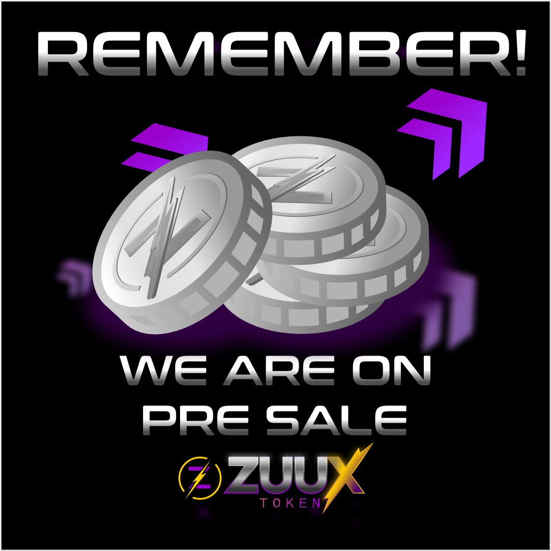 🚀 ZUU presale is now live!
Be part of the Zuux Network from the start and secure your place in the future of Web3.

🔹 Access ZUU at preferential prices
🔹 Get exclusive benefits for early holders
🔹 Participate in the network that combines speed, scalability, and real utility