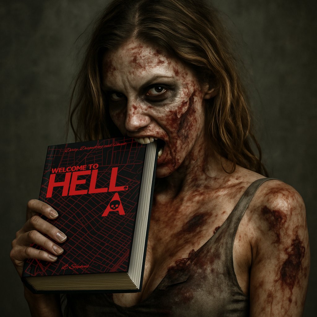 DarklifeBooks's tweet photo. WELCOME TO HELL.A. is a zombie noir novel set in the deepest and darkest pits of Los Angeles - so mainly Hollywood. Full of #SEX #DRUGS &amp; #ZOMBIES https://t.co/nz4XRijvmT https://t.co/bD0PPlYlg5
