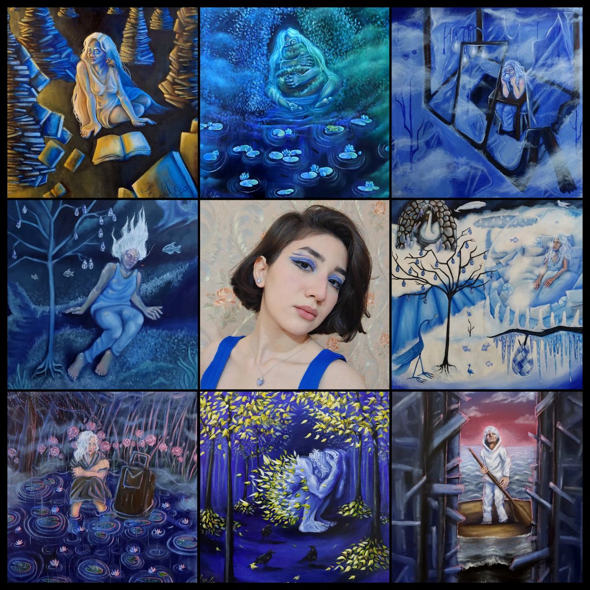 Mobinaaaa_d's tweet image. Gm dear...
I'm Mobina. usually a physical artist! I've been drawing since I was a child but started doing it professionally in 2015. My artworks are figurative and about people...