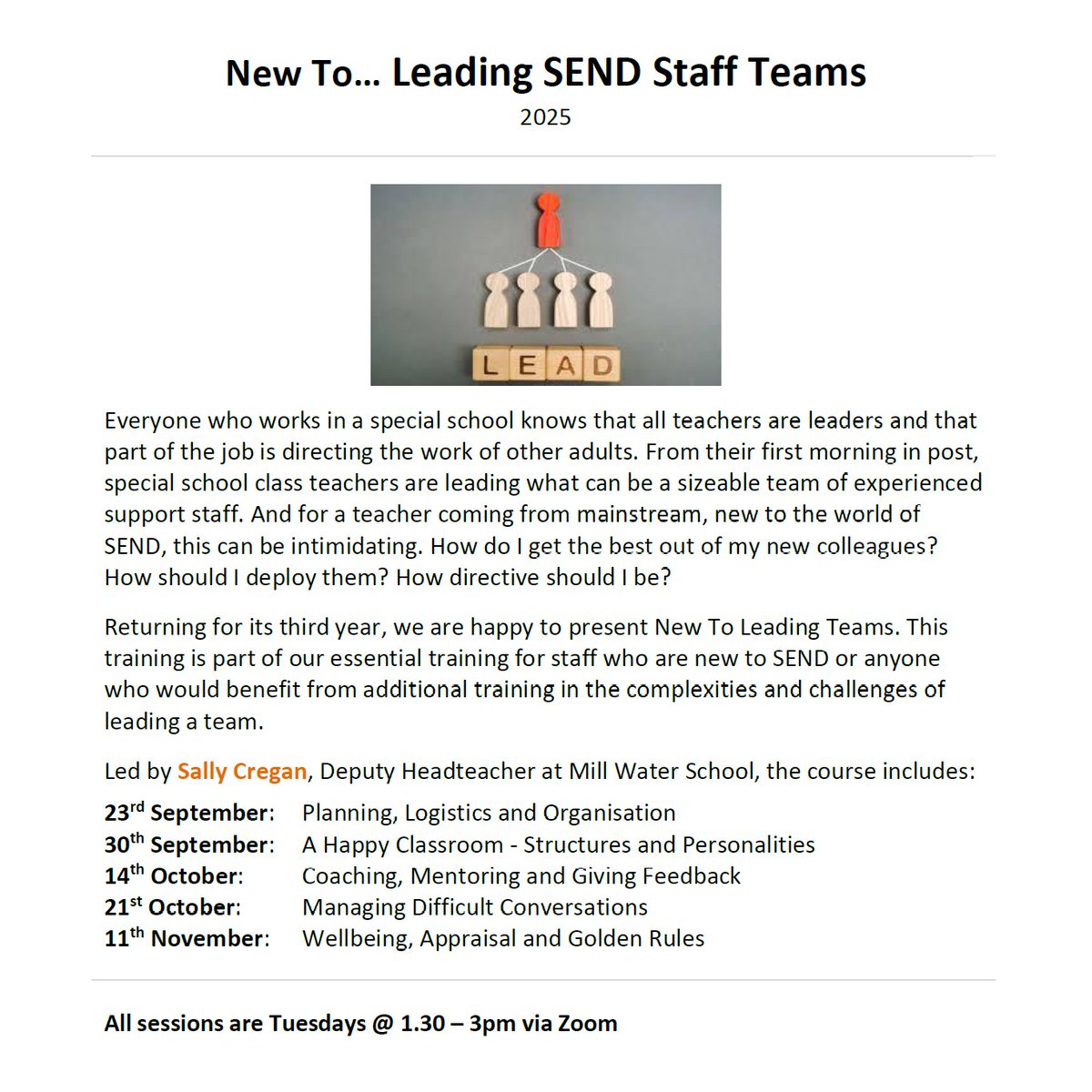More info and booking here: swalss.co.uk/training
