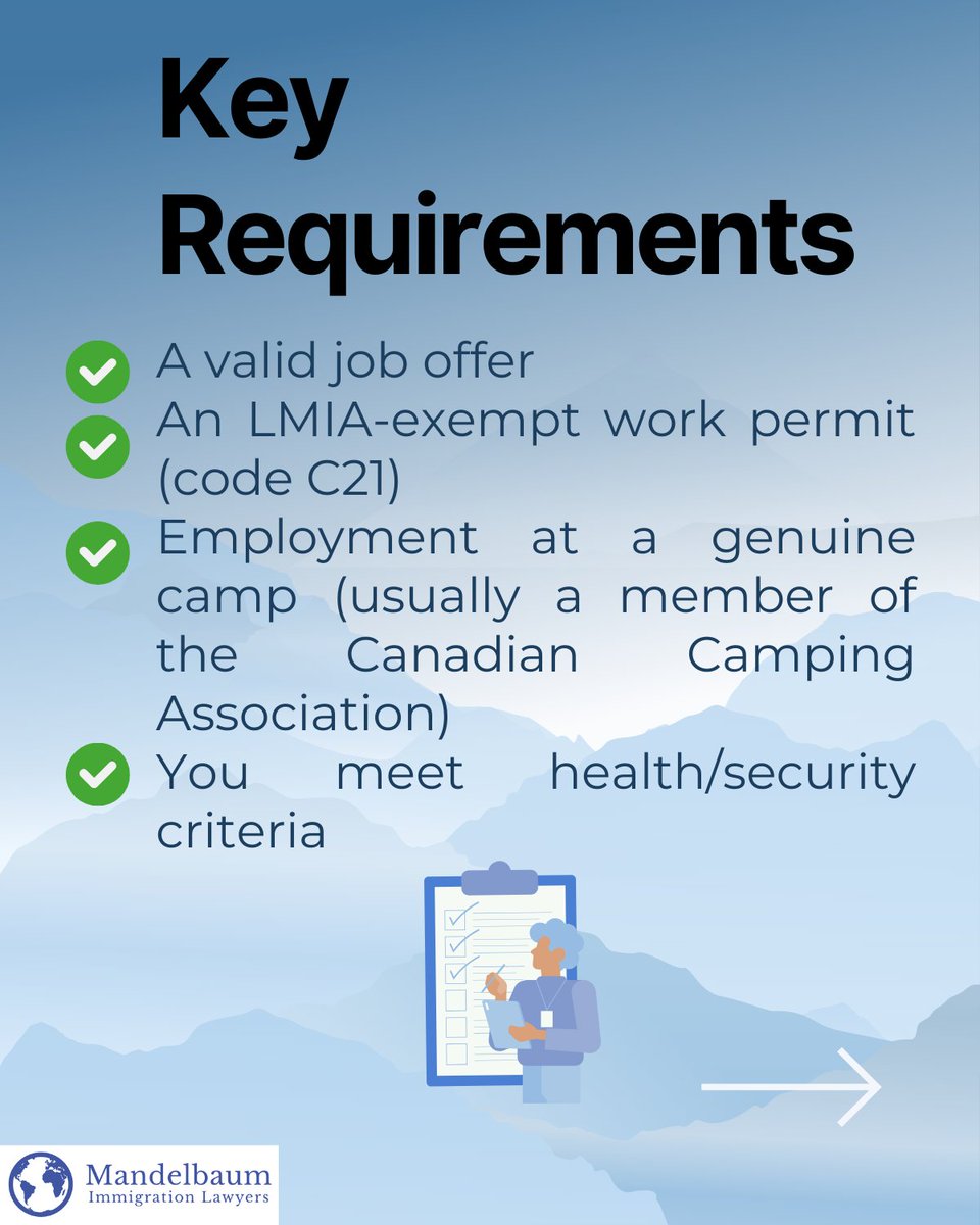 RealDannySteven's tweet photo. Want to work in Canada this summer? 
The Camp Counselor Work Permit makes it easier than you think.
✅ No LMIA
✅ Fast processing
✅ Great summer job opportunity
Learn how &amp; get started: https://t.co/tduEccfszr
#CanadaImmigration #WorkPermitCanada #CampCounselor #SummerJobs https://t.co/nz11GatqEH