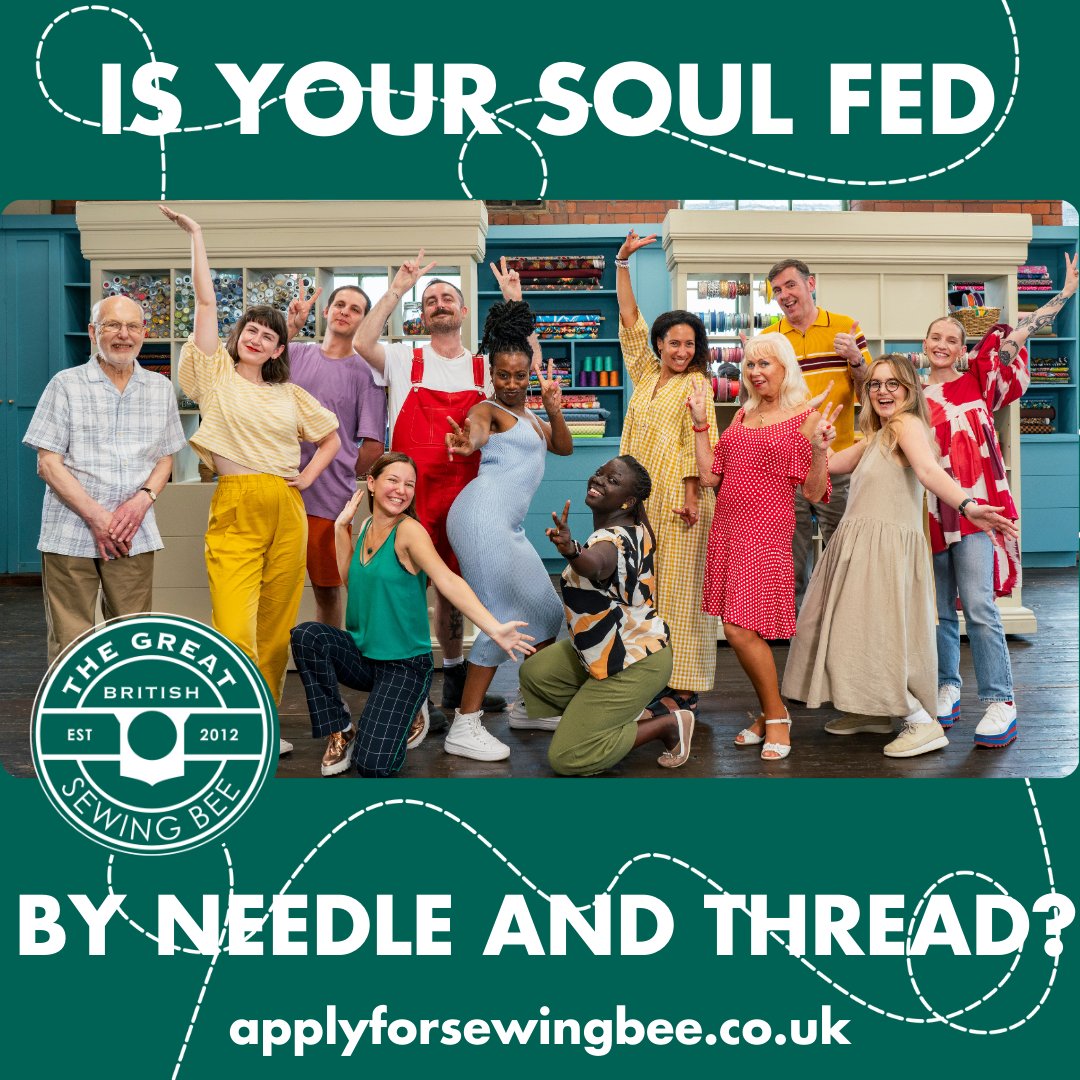 simonminty's tweet photo. Fancy being on the new series of Sewing Bee? You need to be 18+ and have a passion for making clothes. Show makers happy to discuss any access needs with you and welcome all applications. https://t.co/n3oY7kqZvW

Applications Close: 8.00pm on Wednesday 14th May 2025 https://t.co/LmHMftI5pR