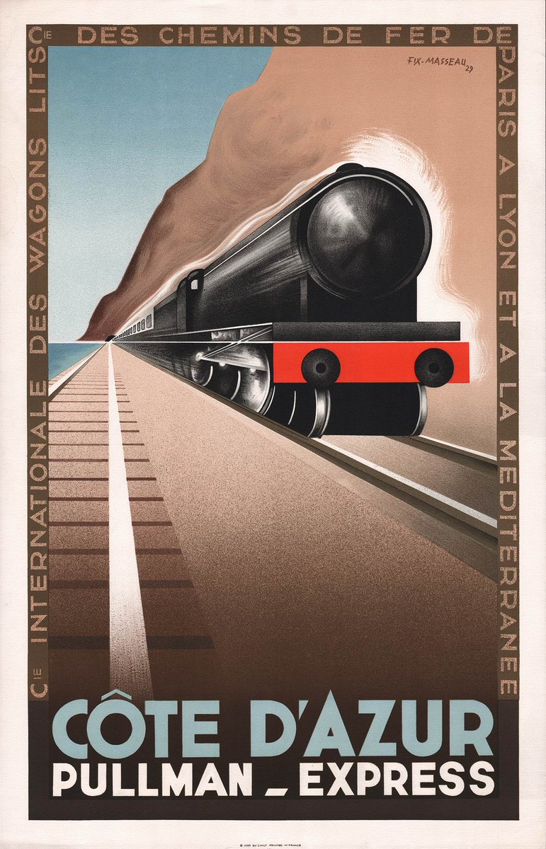 henke_keaton's tweet photo. Art Deco styled train ads are literally my favorite thing ever https://t.co/CUK3uHRxRr