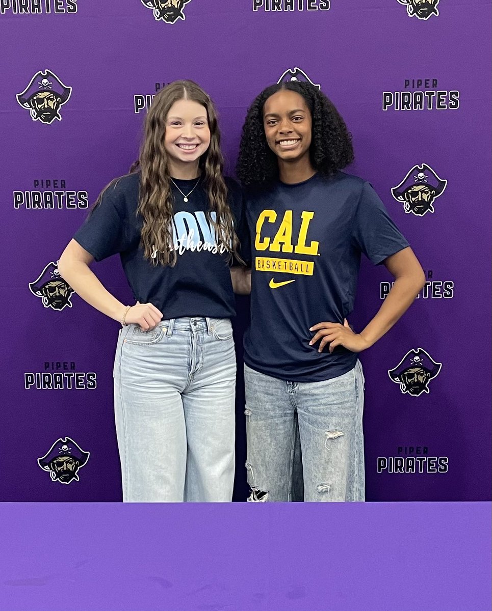 Piper Girls Basketball (@pipergirlsbball) on Twitter photo Signing recognition at PHS today for two of our Lady Pirates. Headed to opposite sides of the country. <a href="/GraceMccallop/">Grace McCallop</a> to Cal and <a href="/AbbieRoth2025/">Abbie Roth</a> to Nova Southeastern(Volleyball).
Congrats to both young ladies! Signing recognition at PHS today for two of our Lady Pirates. Headed to opposite sides of the country. <a href="/GraceMccallop/">Grace McCallop</a> to Cal and <a href="/AbbieRoth2025/">Abbie Roth</a> to Nova Southeastern(Volleyball).
Congrats to both young ladies!