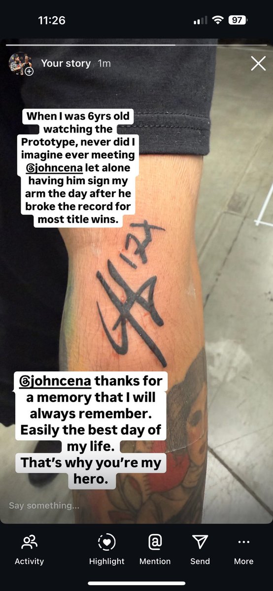 J0eTC's tweet image. Thank you John. Will always mean the world. You gave me a story I’m going to be talking and bragging about the rest of my life. @JohnCena