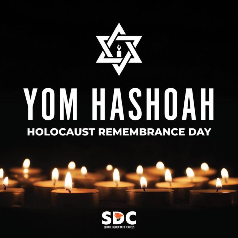 Today we commemorate the millions of people killed or held captive during the Holocaust. May their memories rest in peace and their lives inspire us to eradicate hate and bigotry.