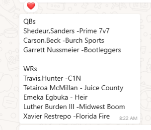 Coach Taylor (@rtaylorfbscout) on Twitter photo With the NFL Draft coming up, the Pylon Scouting Dept gave me some names "off the top of their heads" Pylon alums we'll see drafted this week!! <a href="/Pylon7on7/">Pylon 7on7 Football</a> <a href="/Pylonscouting/">Pylonscoutingdept</a> <a href="/BrandonHuffman/">Brandon Huffman</a> <a href="/Rivals/">Rivals</a> <a href="/On3Recruits/">On3 Recruits</a> With the NFL Draft coming up, the Pylon Scouting Dept gave me some names "off the top of their heads" Pylon alums we'll see drafted this week!! <a href="/Pylon7on7/">Pylon 7on7 Football</a> <a href="/Pylonscouting/">Pylonscoutingdept</a> <a href="/BrandonHuffman/">Brandon Huffman</a> <a href="/Rivals/">Rivals</a> <a href="/On3Recruits/">On3 Recruits</a>