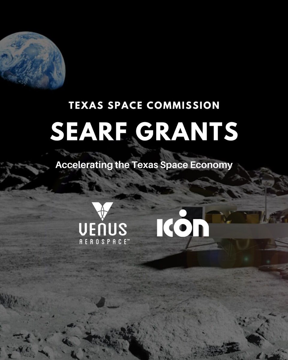 Trousdale Ventures (@trousdale_vc) on Twitter photo We are excited to share that Trousdale portfolio companies <a href="/VenusAerospace/">Venus Aerospace</a> and <a href="/ICON3DTech/">ICON</a> have been awarded Space Exploration & Aeronautics Research Fund grants by the Texas Space Commission (<a href="/TXSpaceComm/">Texas Space Commission</a>) to accelerate development of its next-gen hypersonic technology.
As two We are excited to share that Trousdale portfolio companies <a href="/VenusAerospace/">Venus Aerospace</a> and <a href="/ICON3DTech/">ICON</a> have been awarded Space Exploration & Aeronautics Research Fund grants by the Texas Space Commission (<a href="/TXSpaceComm/">Texas Space Commission</a>) to accelerate development of its next-gen hypersonic technology.
As two