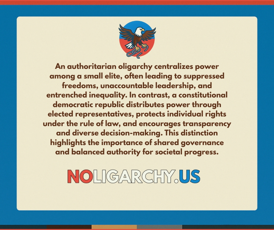 noligarchy_US's tweet image. #KnowTheDifference #NoToOligarchy #DemocracyDefense #PowerToThePeople #EducateTheMasses