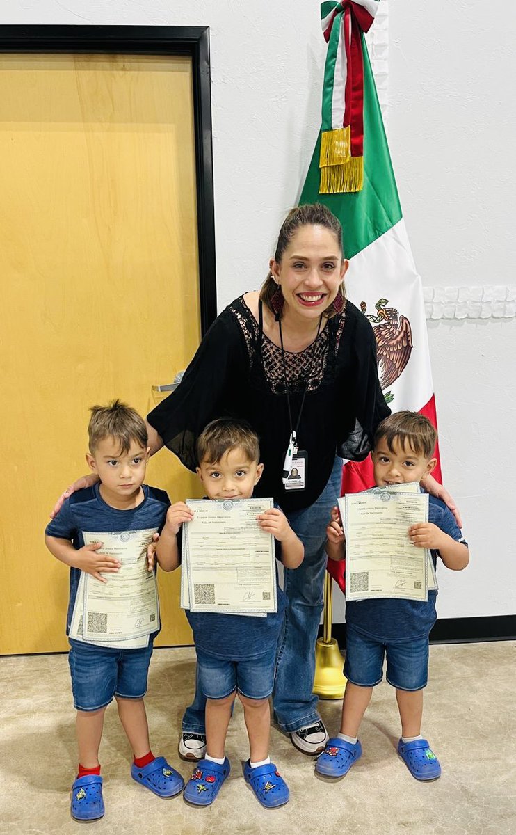La labor que desempeña @ConsulMexOklh está llena de alegrías cotidianas, como la que nos brindó el registro de nacimiento mexicano de estos hermosos trillizos. Acércate al Consulado de lunes a viernes, entre las 7:00 a.m. y la 1:00 p.m., sin necesidad de cita, para recabar