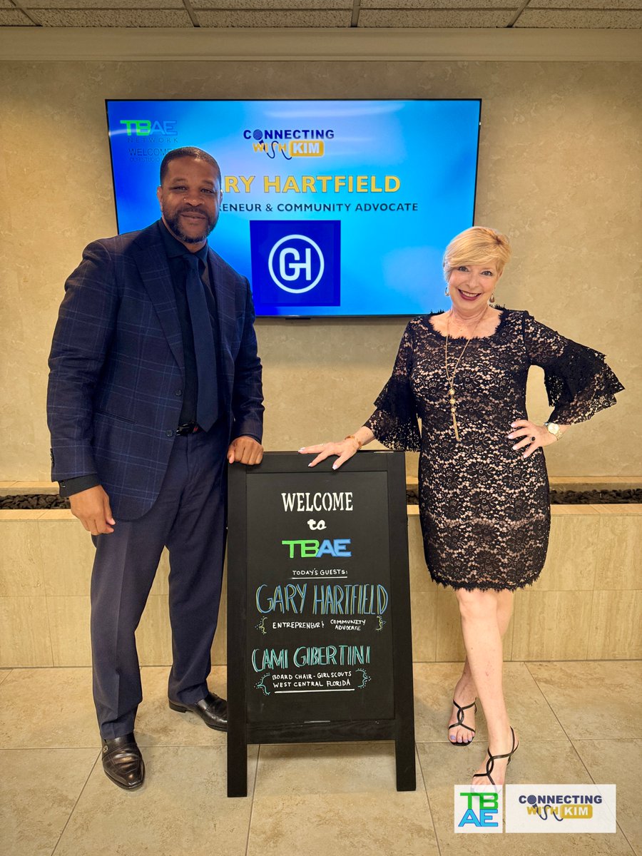 TBAE Network (@tbaenet) on Twitter photo Two brand new episodes of "Connecting with Kim" <a href="/KimConnecting/">Connecting with Kim</a> are on the way!
📷 Gary Hartfield, Entrepreneur and Community Advocate
- May 6&9 @ 10 4 & 8
- May 11 @ 9 & 7
📷 Cami Gibertini, Board Chair, Girl Scouts of West Central Florida
- May 13&16 @ 10 4 & 8
- May 18th @ 9&7 Two brand new episodes of "Connecting with Kim" <a href="/KimConnecting/">Connecting with Kim</a> are on the way!
📷 Gary Hartfield, Entrepreneur and Community Advocate
- May 6&9 @ 10 4 & 8
- May 11 @ 9 & 7
📷 Cami Gibertini, Board Chair, Girl Scouts of West Central Florida
- May 13&16 @ 10 4 & 8
- May 18th @ 9&7