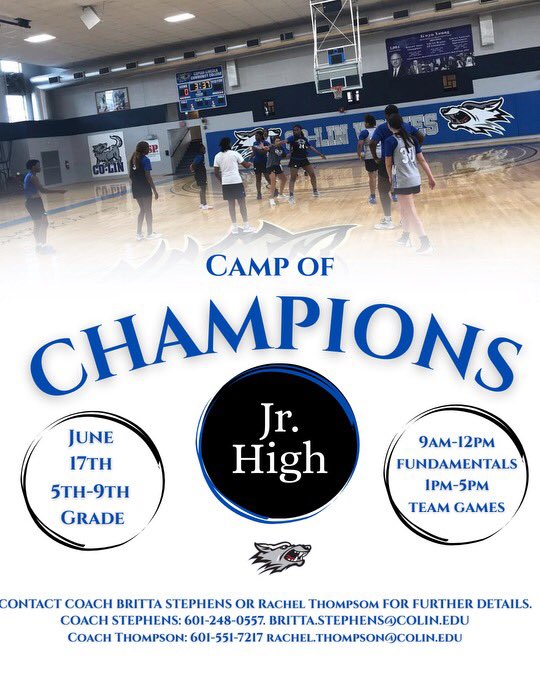 Junior high camp is a great camp for young players developing their game. Come as a single player or with your entire team.  nam10.safelinks.protection.outlook.com/?url=http%3A%2…