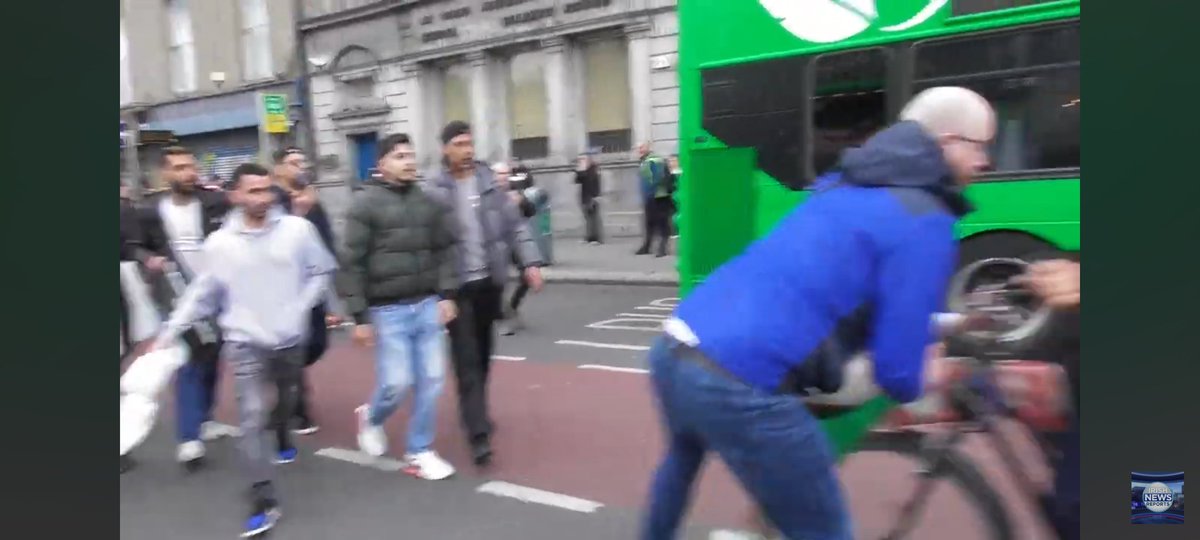 Pro Palestine protest today in Dublin turns violent.

A mob of them chased one counter protester. Pushing him, calling him slurs (I've no idea if he's Jewish but they surely assumed he was) and running into him with a bike! 

This is absolutely disgusting!