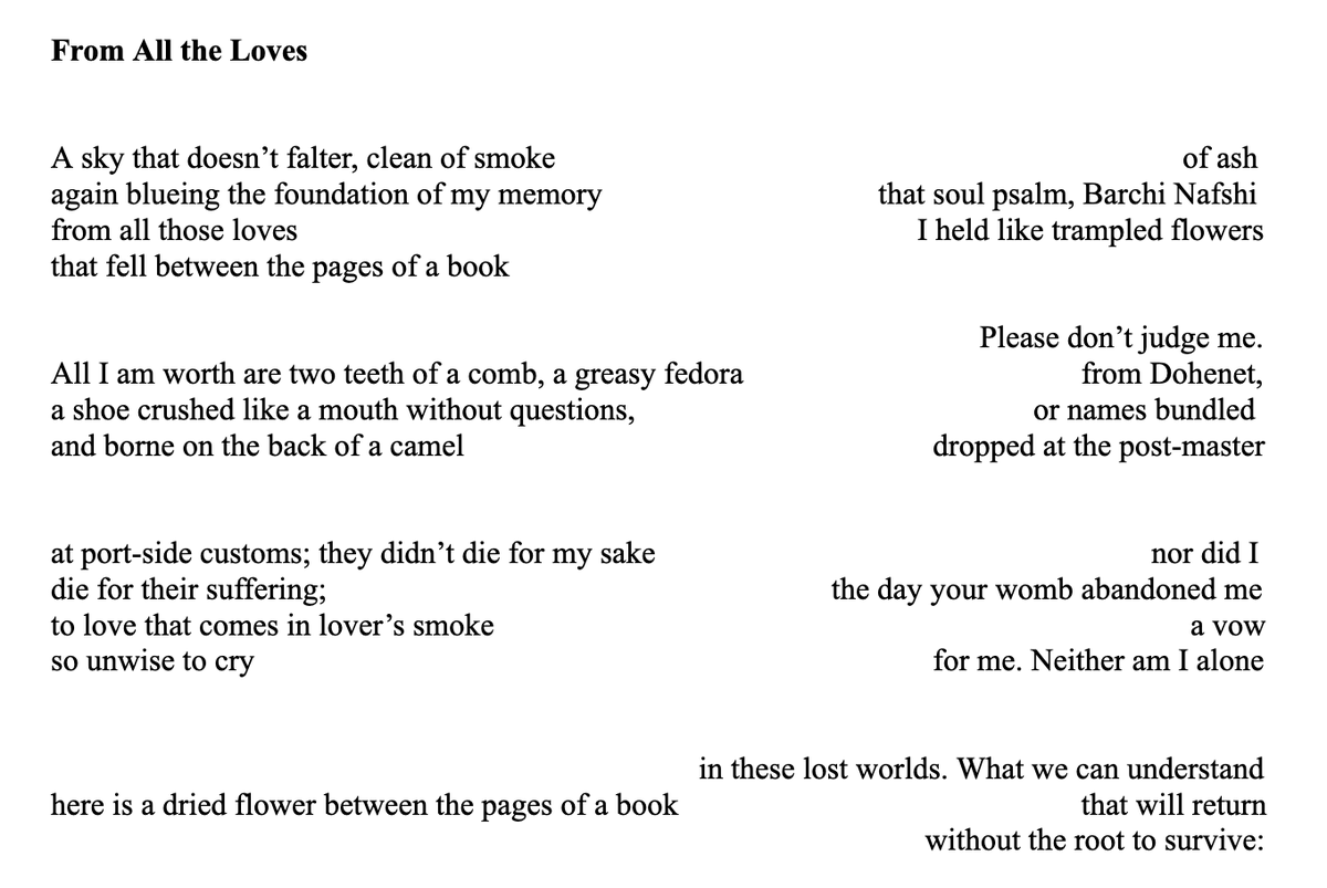 RHeimowitz's tweet image. For Holocaust Remembrance Day here is my translation of a poem by Abba Kovner that appeared in the recent print edition of @rhinopoetry