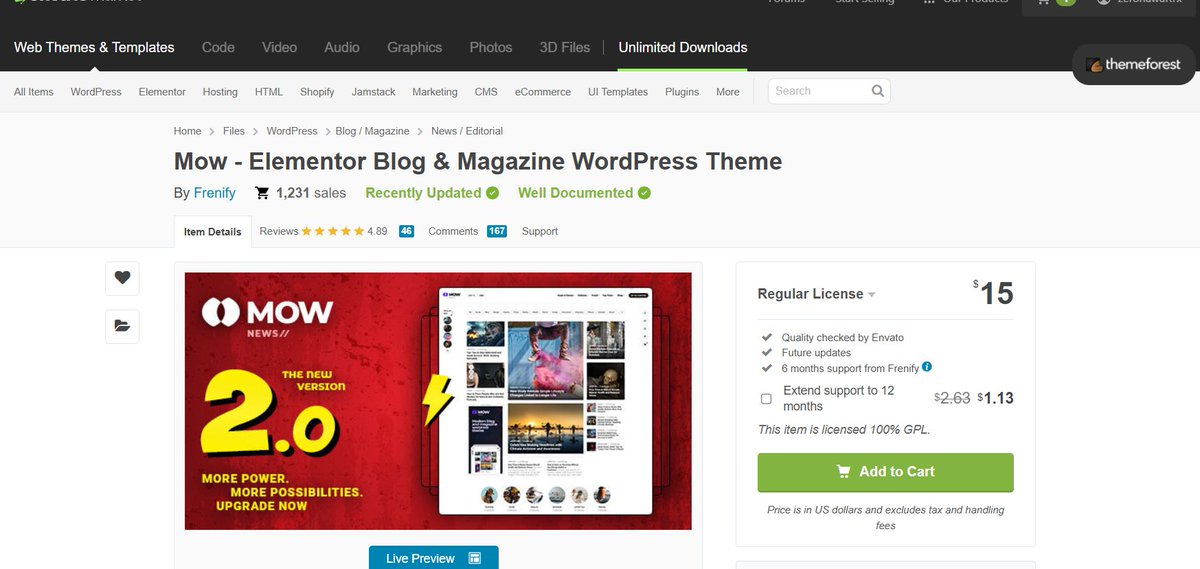 أكثر قالب مدفوع أترقّب تحديث ميزة RTL فيه 🔥

متأكد إنه راح يتصدّر الساحة ويتفوّق على أغلب قوالب المدونات والمجلات الإخبارية المدفوعة بالوقت الحالي 

من ناحية المبيعات أو المميزات الحصرية 💯