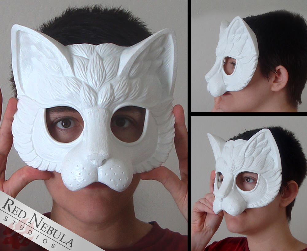 My cat masquerade mask blank.

All of my pieces started as hand-sculpted originals in oil based clay. To make the finished masks and other pieces, I make a mold out of silicone, and then cast it using tough urethane resin.

Available via Etsy: rednebulastudiosshop.etsy.com/listing/265819…