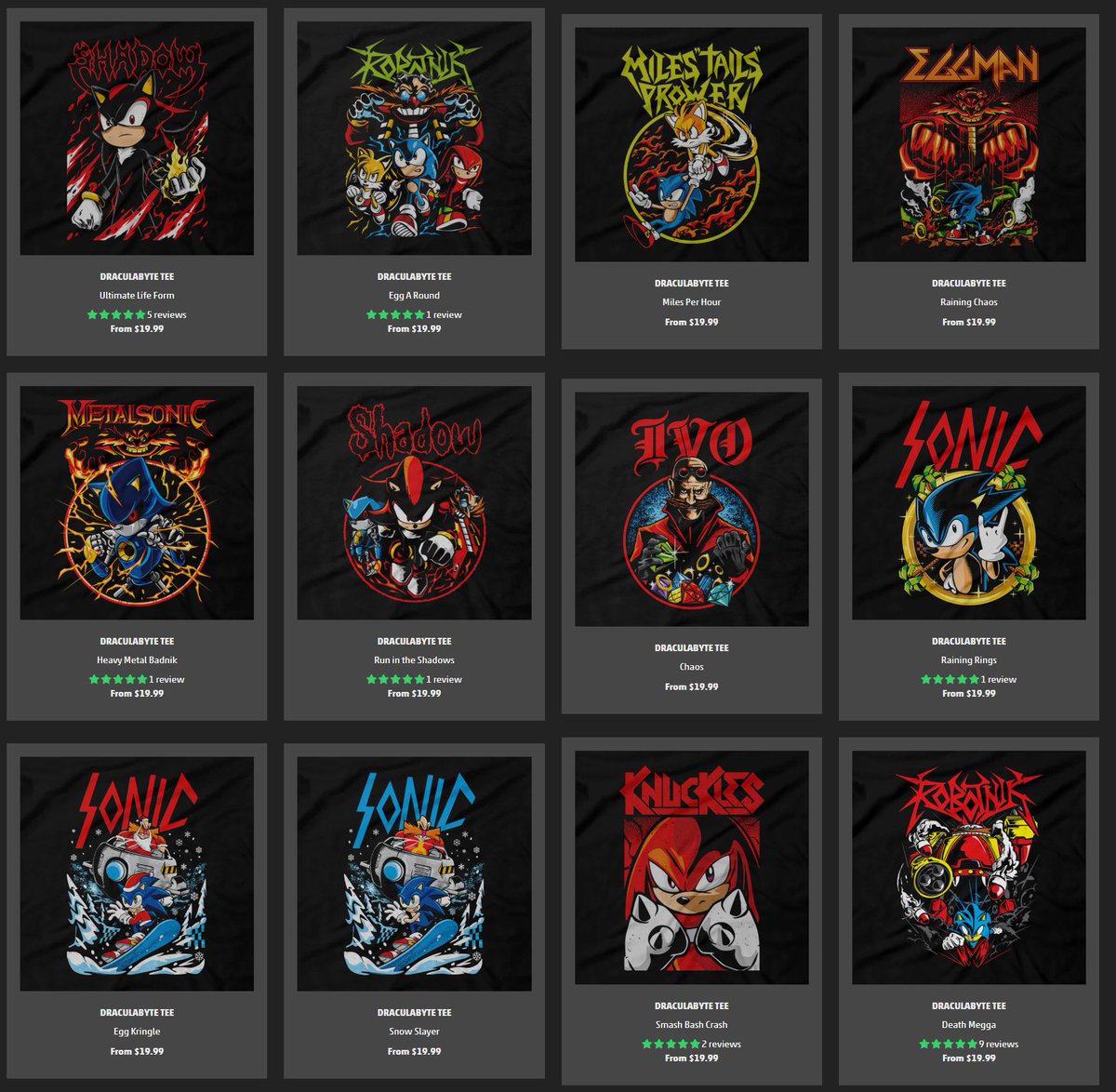 Wario64's tweet photo. Sonic t-shirts $17.99 each at Draculabyte w/ code WARIO64 https://t.co/eseoNFn8Ob #ad https://t.co/4i6USGqFvT