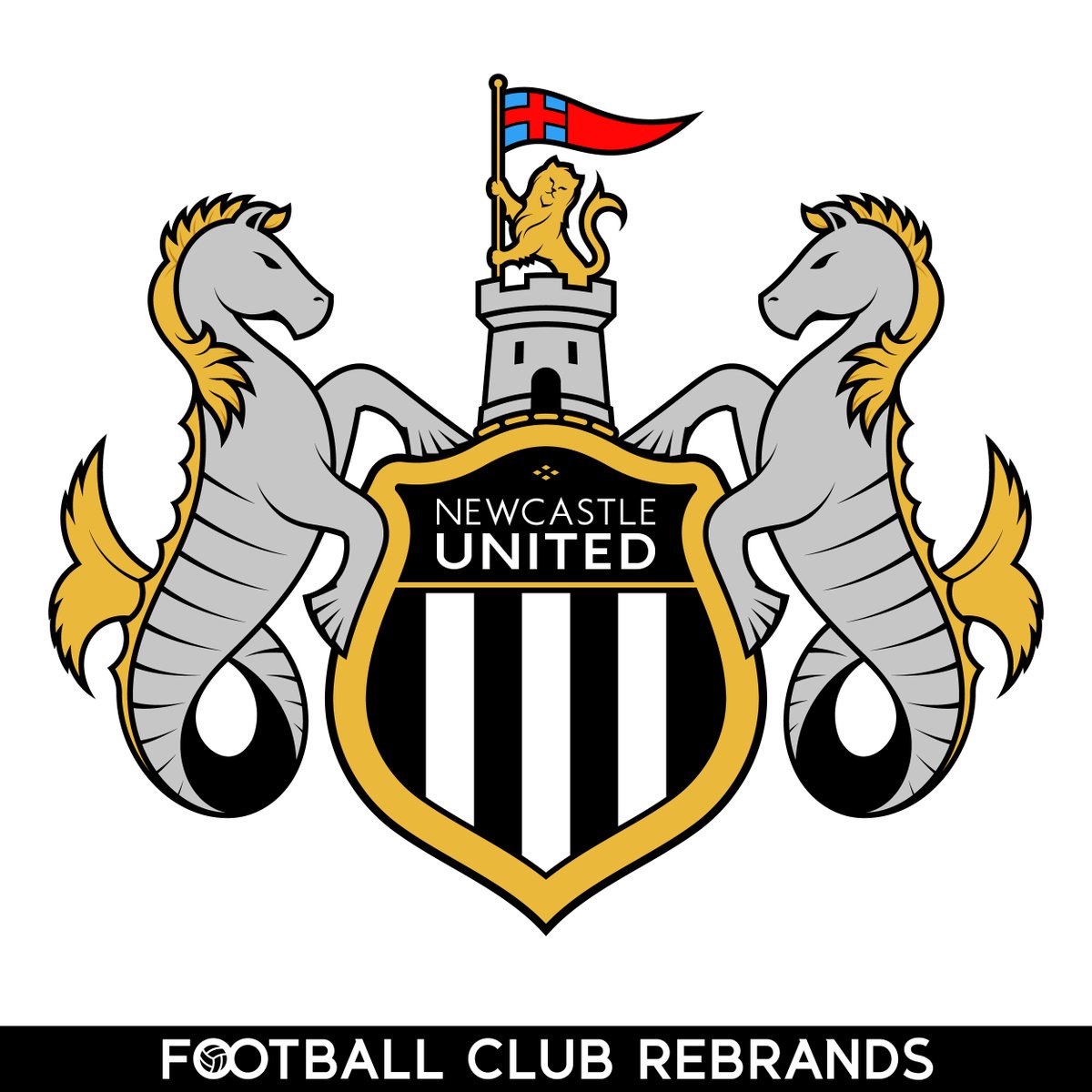 FCRebrands's tweet photo. A complete restyling for the primary and a subtle redesign for the alternate @NUFC badge.

#newcastleunited #premierleague https://t.co/BjVDmMoz4a
