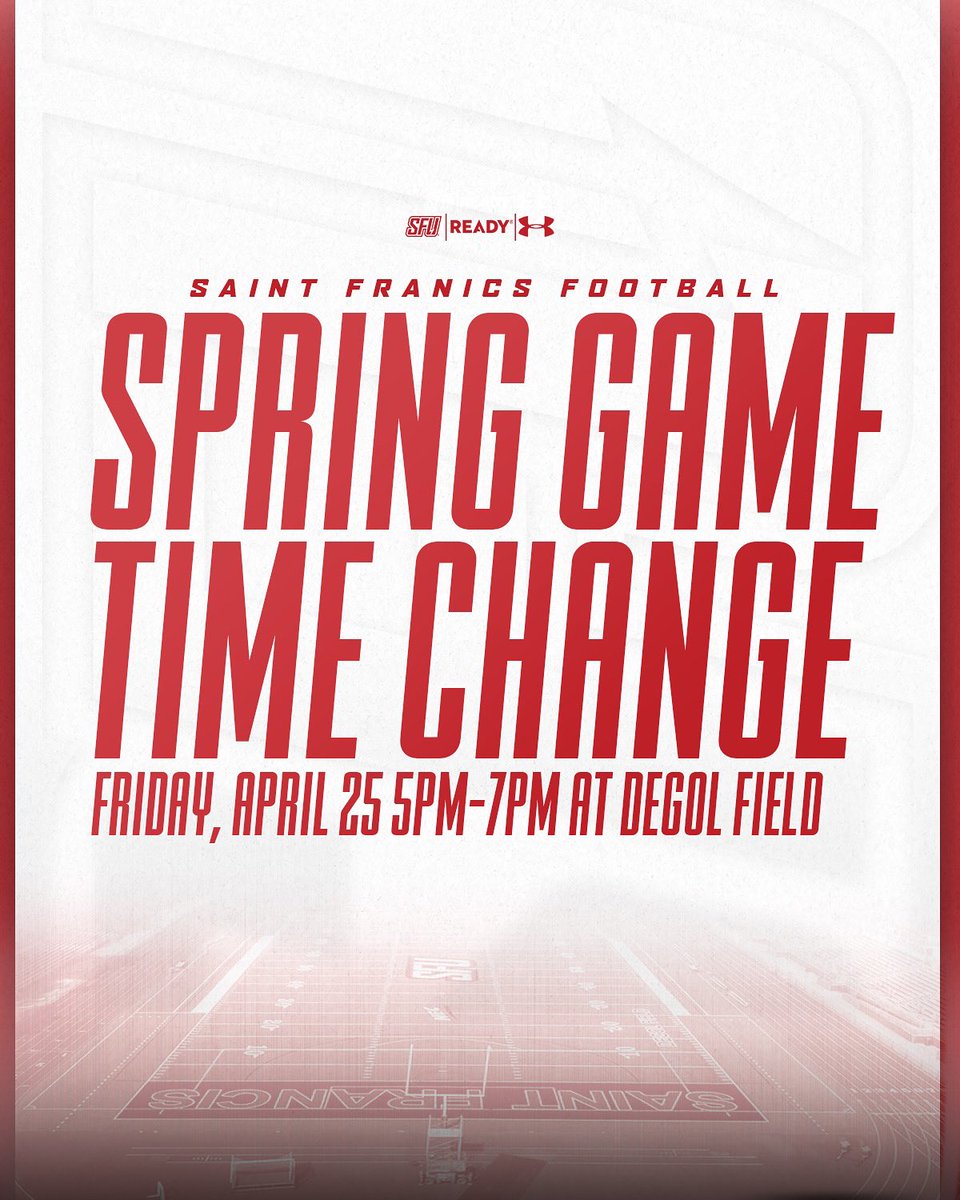 Updated time for Friday’s spring game.

#RaiseTheStandard🔴⚡️🏈