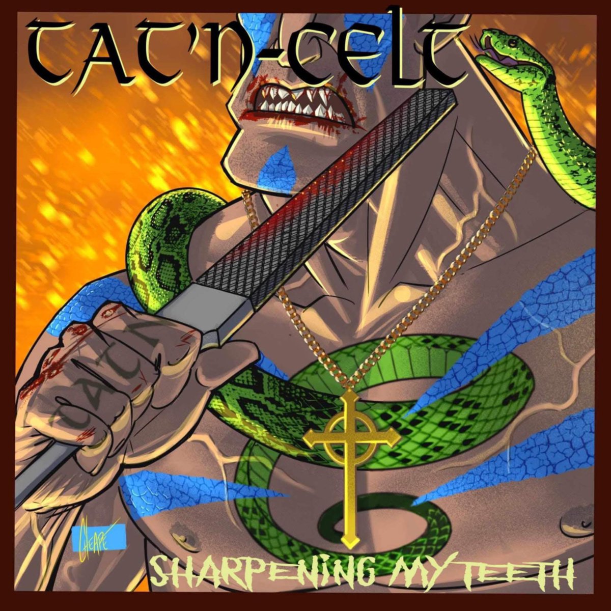 5TEMM's tweet image. Check out the new release 'Raw Nerve' featuring @joecafmusic &amp;amp; @dannySTEMM  for the TatnCelt EP 'Sharpening My Teeth' out on all music streaming platforms!
Let us know what you think! 
open.spotify.com/track/1TgXq2Eu…