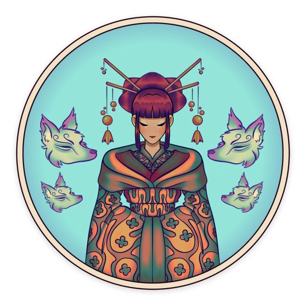 metamenko's tweet photo. “By moon’s grace and foxfire’s light, She walks between spirit and night. Wounds she mends with whispered breath, Guiding the lost from the edge of death.”

The Kitsune Miko. Healer. Spirit-channeler. A guardian in the great Seeker’s ascent.

#MetaMenko #MikoMystic #SeekerSaga
@movementlabsxyz @tradeportxyz