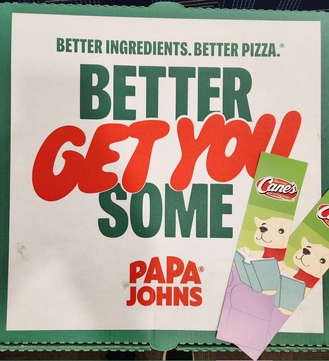 Thank you to <a href="/PrairieTracePTO/">Prairie Trace Elementary School PTO</a> <a href="/PapaJohns/">Papa Johns</a>  &amp; <a href="/raisingcanes/">Raising Cane's</a> for supporting our YHBA readers!📚💙🧡🍕🍗