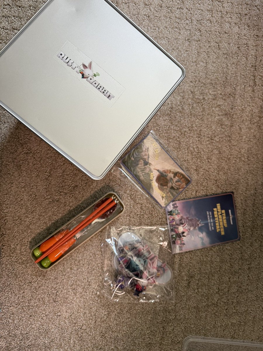 Marcodmeatball's tweet image. Shoutout to @Rusty_Rabbit_EN for sponsoring a video on the channel and sending this amazingly fun to break open care package. Try the game out for yourself! It’s out now on Ps5, Steam and Nintendo Switch!
