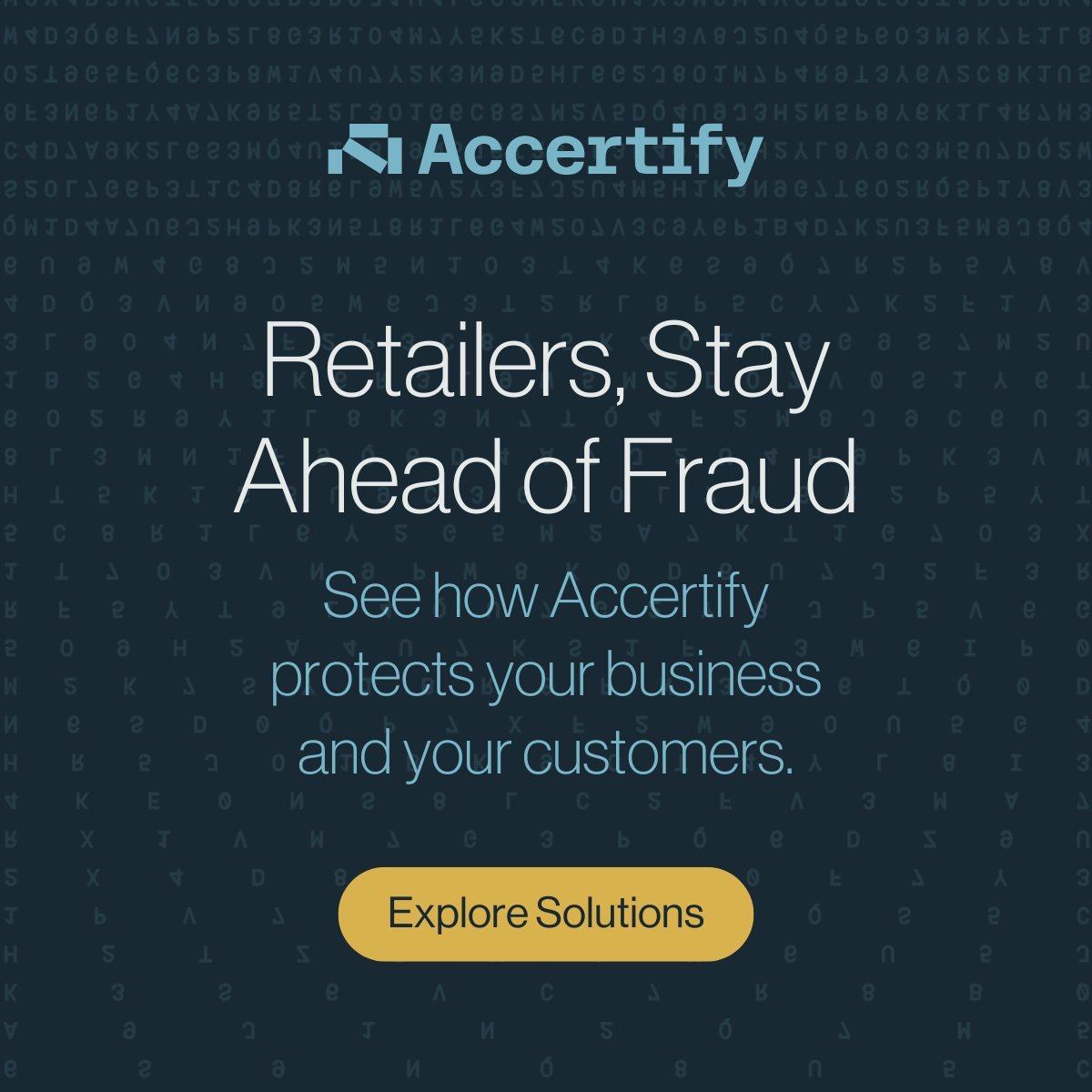 AccertifyInc's tweet image. Retailers face evolving cyber threats. Our solutions help merchants respond swiftly to complex challenges, ensuring customer trust and safety. Learn more about our retail fraud prevention strategies.

bit.ly/40DYWGq

#RetailSecurity #CyberThreats #FraudSolutions