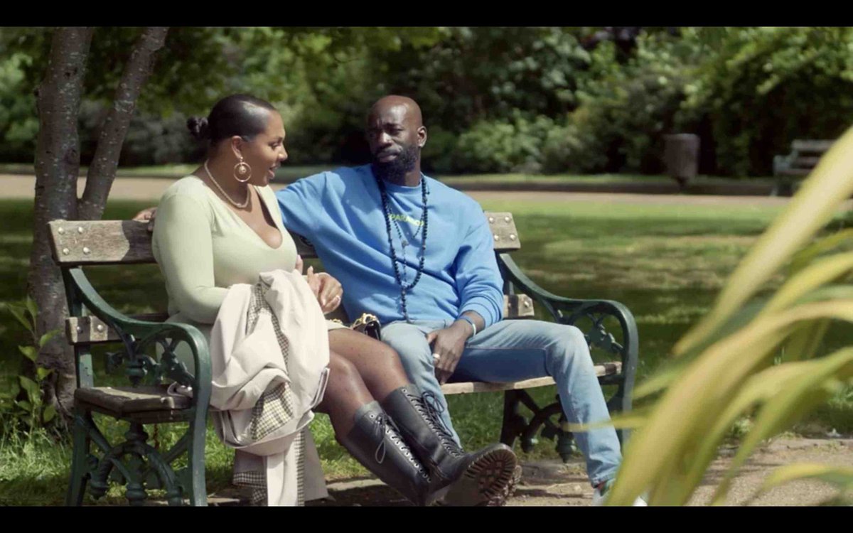 TheRstott's tweet photo. Since it's home stays week on #MAFSAU let's remember when Kwame took his wife to a park bench https://t.co/IRVu8e2St8