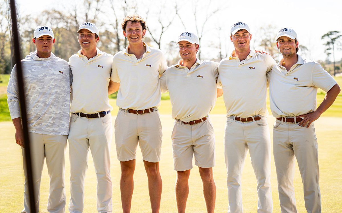 DrexelGolf's tweet image. Left it all on the course. Proud doesn&apos;t even begin to cover it. 

Forced a playoff with grit, heart, and a clutch eagle from Griffin Mitchell, but fell just short in the first CAA Championships playoff round since 2009. The future is so bright for Drexel Golf. 💙💛🐉