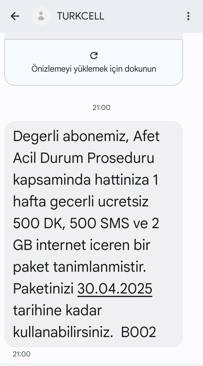 İhtiyaç halinde yoksun bari utanmadan kullandirtmadigin İnterneti dakikaları dalga geçer gibi yolluyorsun Rezilsiniz gerçekten #deprem #Turkcell #tümoperatörler