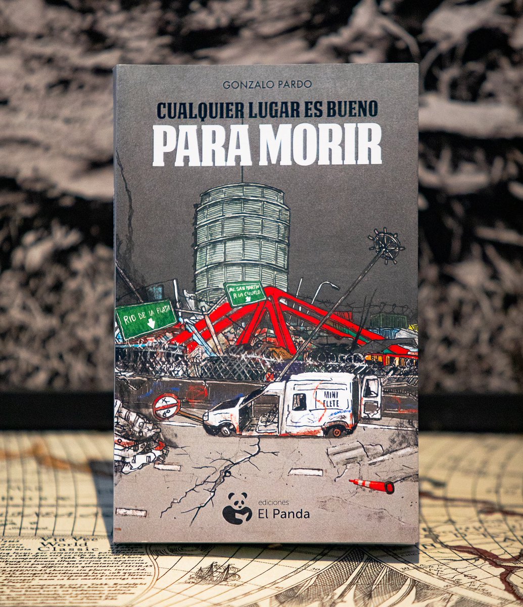 Mi primera novela se llama "Cualquier lugar es bueno para morir" y esta disponible en <a href="/edicionespanda/">ediciones El Panda</a>. 

Si todavía no la tienen, la consiguen acá: edicioneselpanda.com.ar/producto/cualq…

Corran la bola(?) y obtengan su ejemplar exclusivamente en la web. 🐻🫂🐼