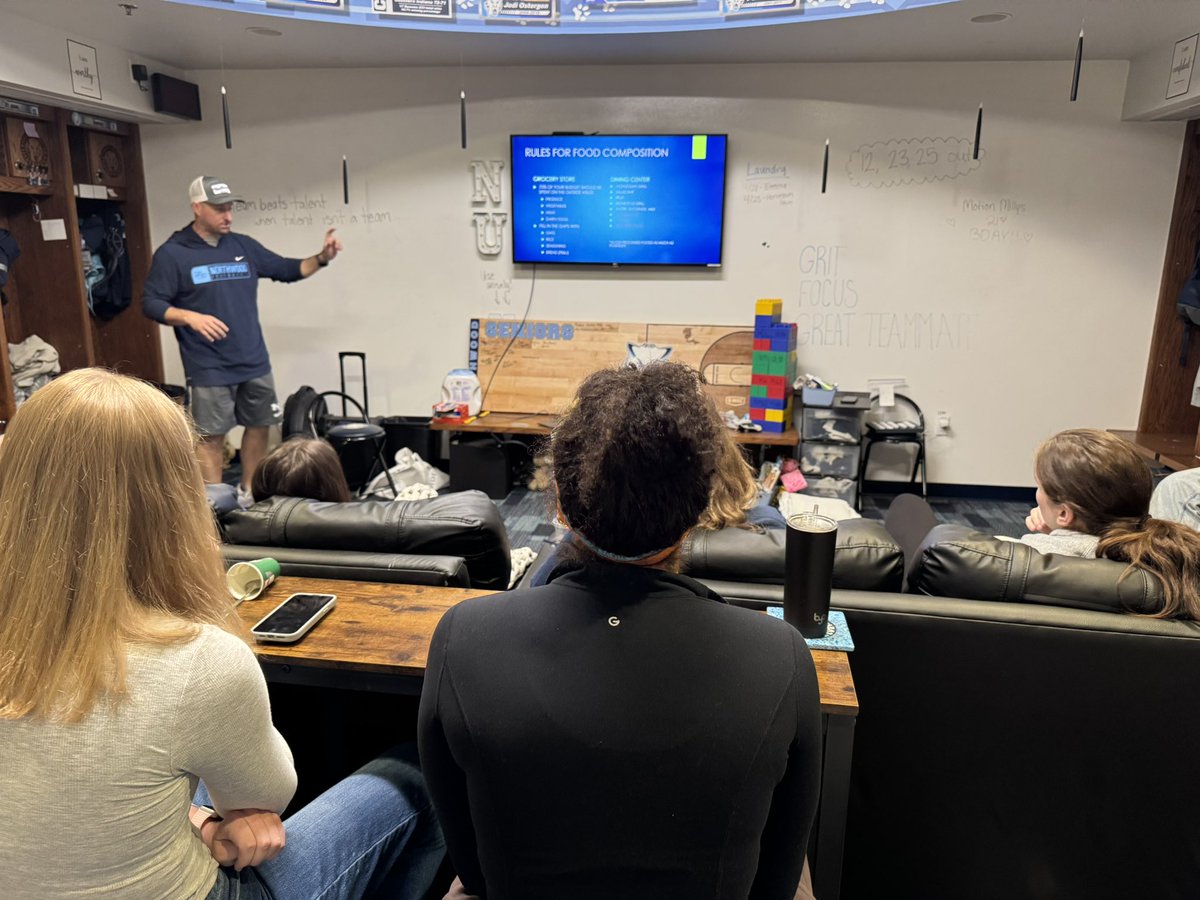 A huge thank you to Coach Winters for coming and talking about nutrition with us! You’re a wonderful addition to our athletic program-we truly enjoy having you around and learning from you!
