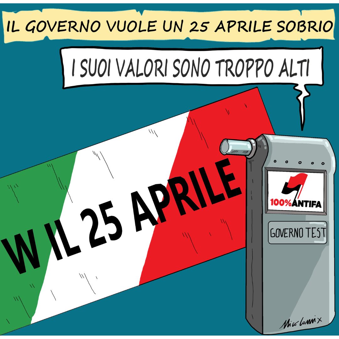 nicocomix's tweet photo. il governo chiede un 25 aprile sobrio. I miei valori antifa nel sangue sono troppo alti, non vanno d'accordo con i parametri #fascisti di questo #governo
#Nicocomix #25aprile #sobrio #antifascismo #antifa #anpi #partigiani #antifascista #antifascistasempre #Meloni #governomeloni https://t.co/YrkkPcbuv3