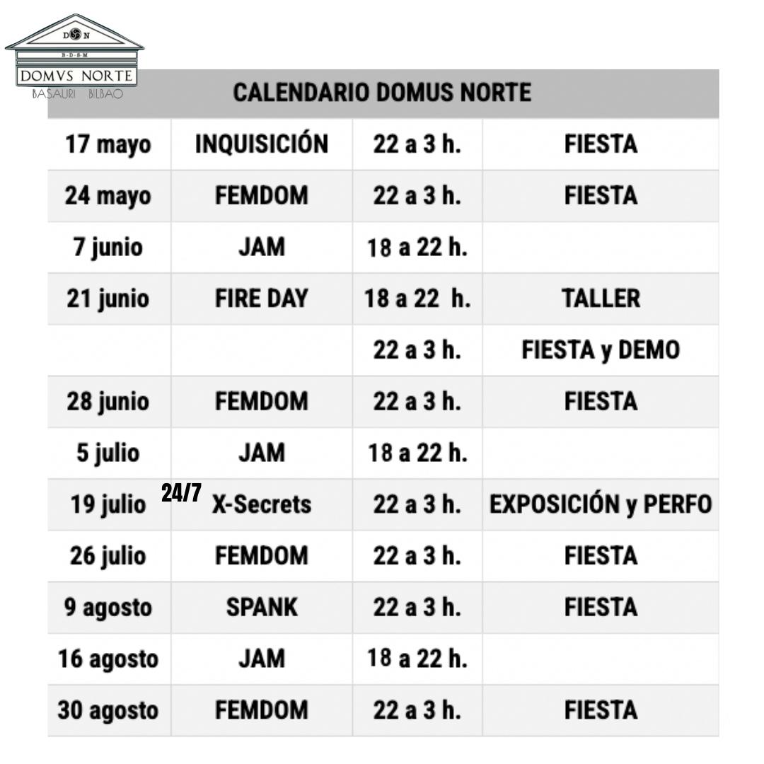 Aquí tenéis las actividades del Domus Norte hasta finales de Agosto, esperamos que sean de vuestro agrado. No nos vamos a aburrir.

+Info:

WhatsApp o Telegram:

664240266