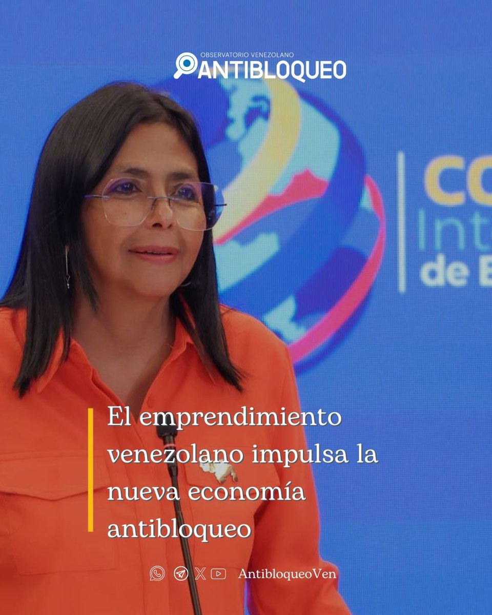 AntibloqueoVen's tweet photo. #EsNoticia || Venezuela se convirtió este miércoles en centro global del impulso económico alternativo, al inaugurar el Primer Congreso Internacional de Emprendedores, evento en el que expone la innovación de 300 invitados de 61 países y 100 emprendedores nacionales que configuran la política antibloqueo para enfrentar los desafíos que impone la guerra económica imperial.

Conoce más 🔗: https://t.co/b638J9FdW2