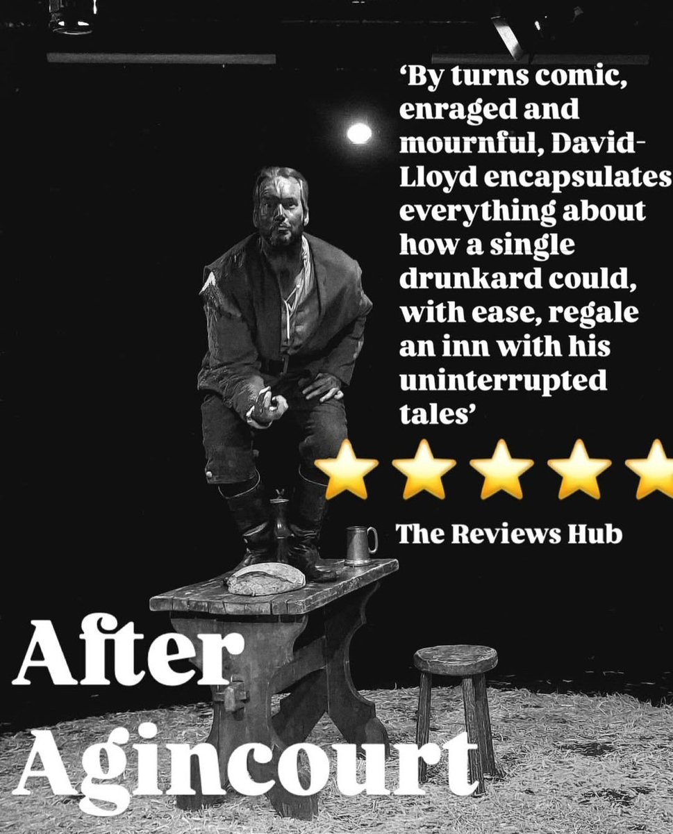 Cry God for Harry, England and St George. Happy St George's day from the Crooked Billets Theatre Company. Come and see <a href="/Pancheers/">Gareth David-Lloyd</a> in After Agincourt at the Brighton Fringe Rotunda 10-15 May