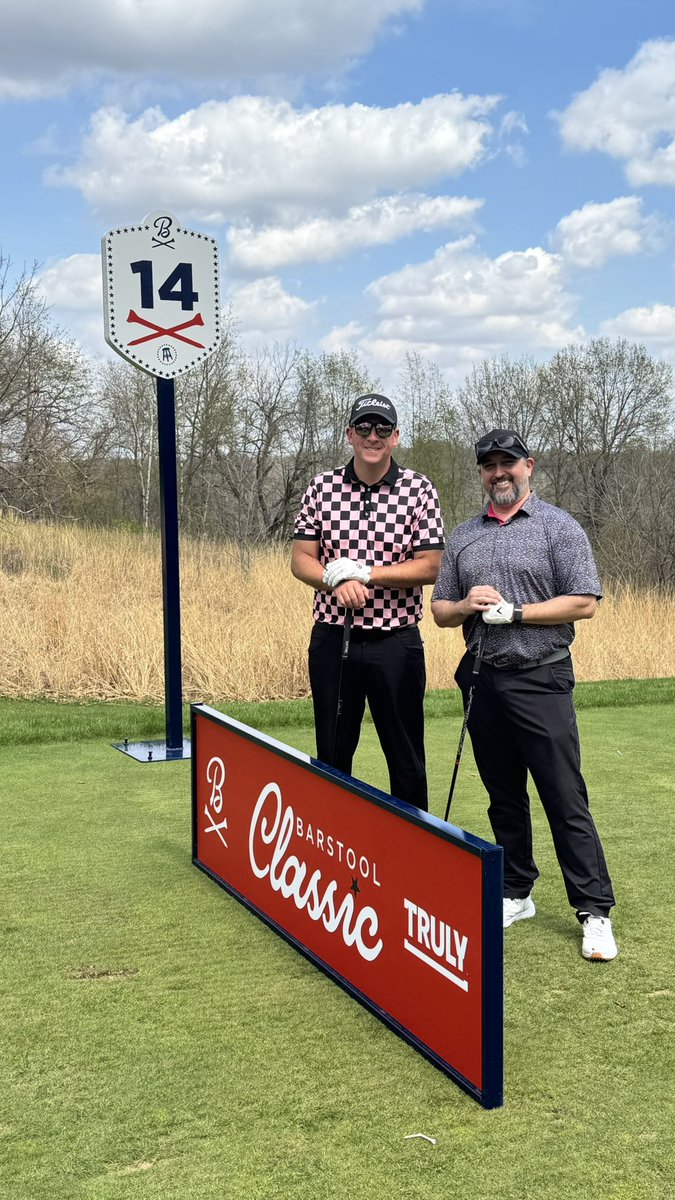 Bjclemings23's tweet image. Huge shoutout to @ForePlayPod @RiggsBarstool @BARSTOOLBEEF_ @hqspider and @BarstoolTrent for an awesome day yesterday at the Barstool Classic in Iowa! Awesome time and Pete Rose and I look forward to another one! Thanks guys!