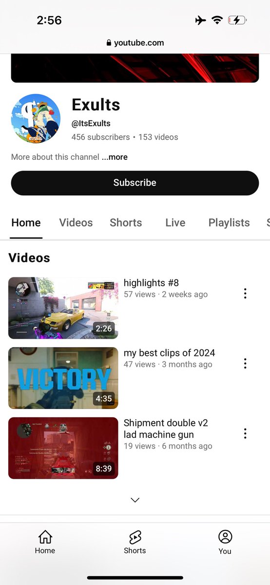 Was gonna take a look but id rather not even give him an extra view.   A big 47 views on his best clips from 2024 wow I bet those clips are amazing